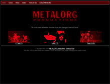 Tablet Screenshot of metalorg.gendou.com